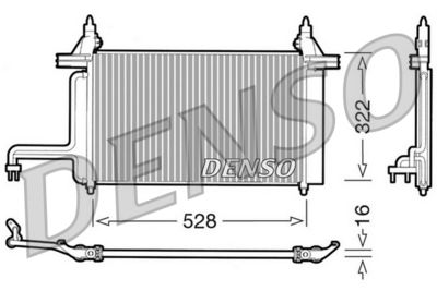 Condenser, air conditioning DENSO DCN09130