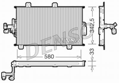 Condenser, air conditioning DENSO DCN09140