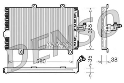 Condenser, air conditioning DENSO DCN09142