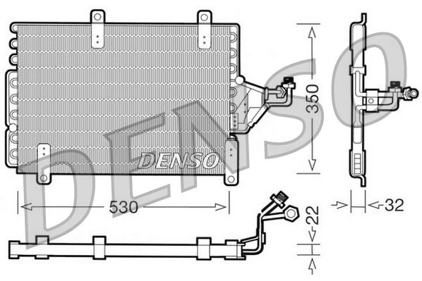 DENSO DCN09143 Condenser, air conditioning