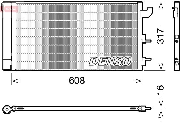 DENSO DCN09144 Condenser, air conditioning