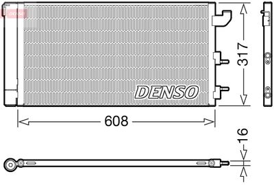Condenser, air conditioning DENSO DCN09144