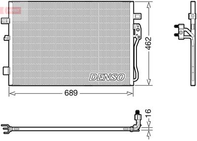 Condenser, air conditioning DENSO DCN09145