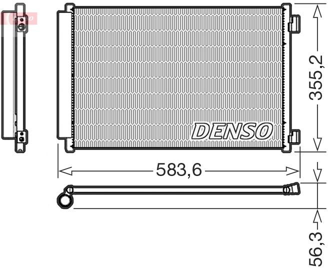 DENSO DCN09146 Condenser, air conditioning