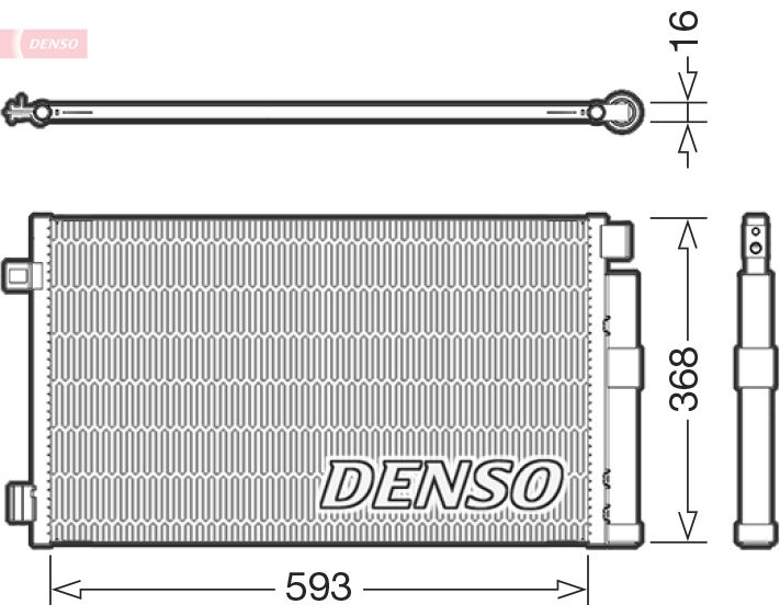 DENSO DCN09147 Condenser, air conditioning