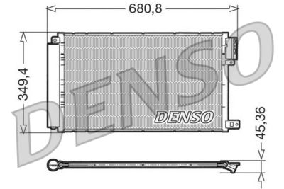 Condenser, air conditioning DENSO DCN09300