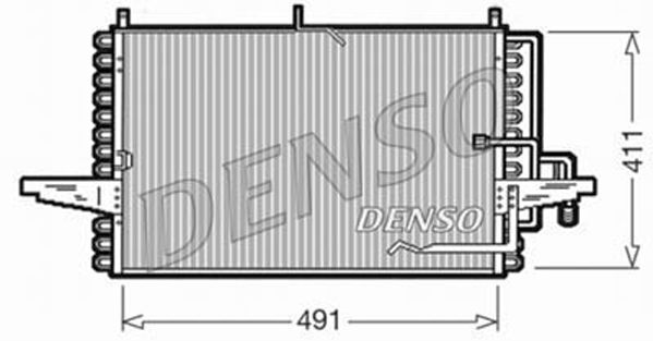 DENSO DCN10002 Condenser, air conditioning