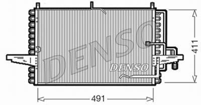 Condenser, air conditioning DENSO DCN10002