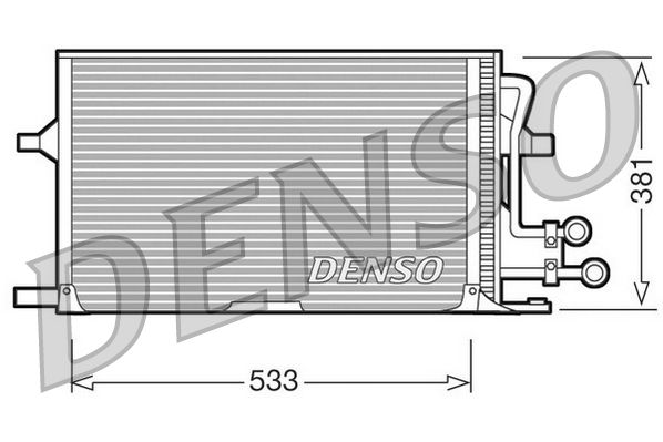 DENSO DCN10003 Condenser, air conditioning