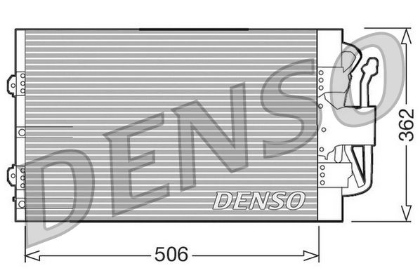 DENSO DCN10004 Condenser, air conditioning
