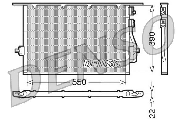 DENSO DCN10014 Condenser, air conditioning