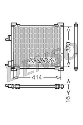 Condenser, air conditioning DENSO DCN10015