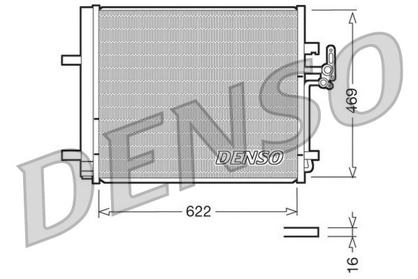 DENSO DCN10016 Condenser, air conditioning