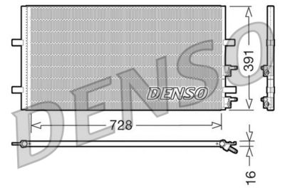 Condenser, air conditioning DENSO DCN10017