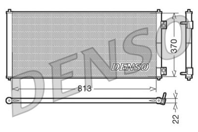 Condenser, air conditioning DENSO DCN10018