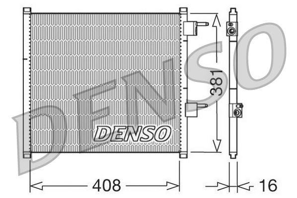 DENSO DCN10019 Condenser, air conditioning