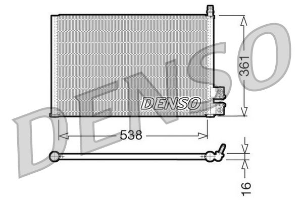 DENSO DCN10021 Condenser, air conditioning