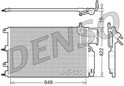 Condenser, air conditioning DENSO DCN10023