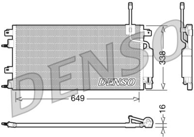 Condenser, air conditioning DENSO DCN10024