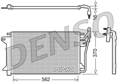 Condenser, air conditioning DENSO DCN10025