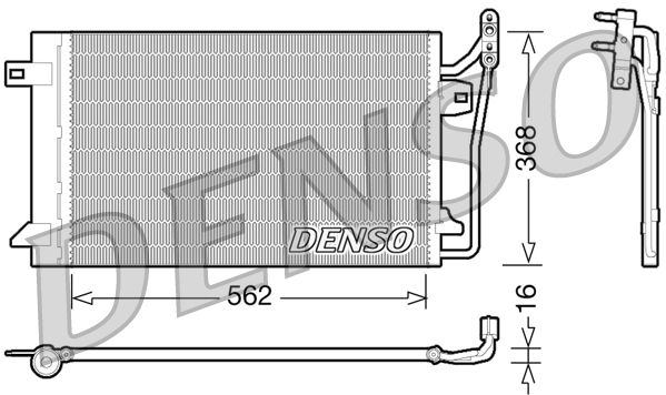 DENSO DCN10026 Condenser, air conditioning