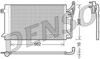 Condenser, air conditioning DENSO DCN10026