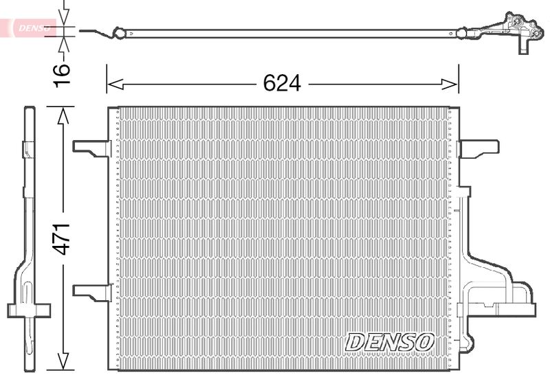 DENSO DCN10027 Condenser, air conditioning