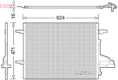 Condenser, air conditioning DENSO DCN10027