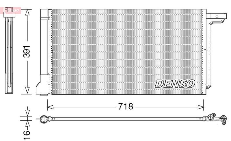 DENSO DCN10028 Condenser, air conditioning