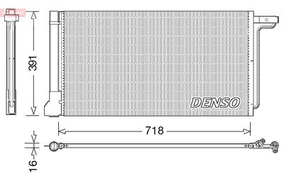 Condenser, air conditioning DENSO DCN10028