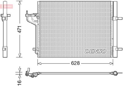 Condenser, air conditioning DENSO DCN10029