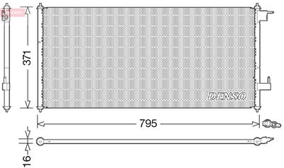 Condenser, air conditioning DENSO DCN10030