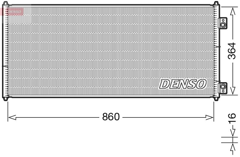 DENSO DCN10032 Condenser, air conditioning