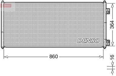 Condenser, air conditioning DENSO DCN10032