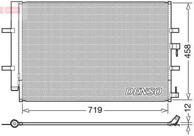 Condenser, air conditioning DENSO DCN10036
