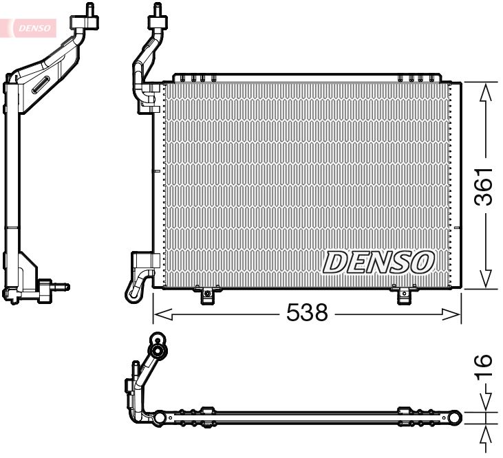 DENSO DCN10037 Condenser, air conditioning