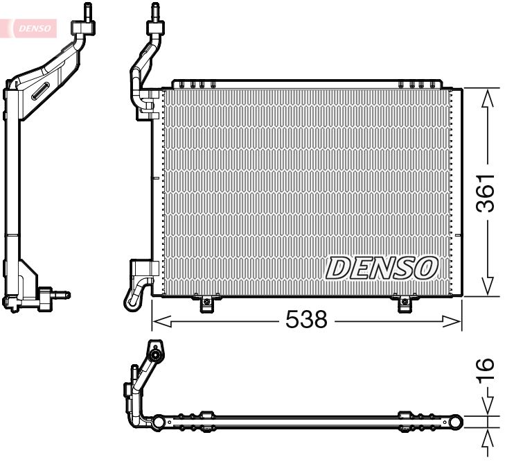 DENSO DCN10038 Condenser, air conditioning