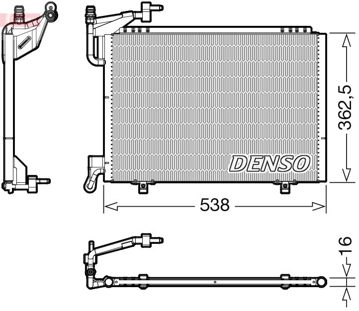 DENSO DCN10042 Condenser, air conditioning