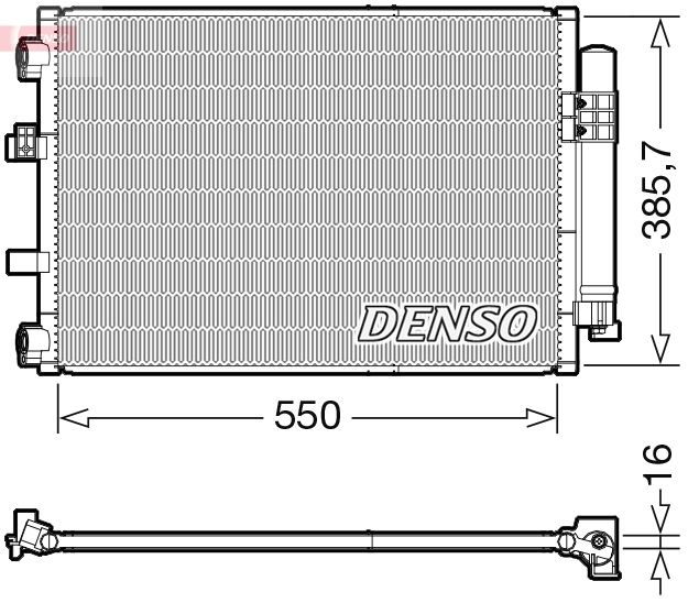 DENSO DCN10043 Condenser, air conditioning