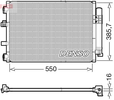 Condenser, air conditioning DENSO DCN10043