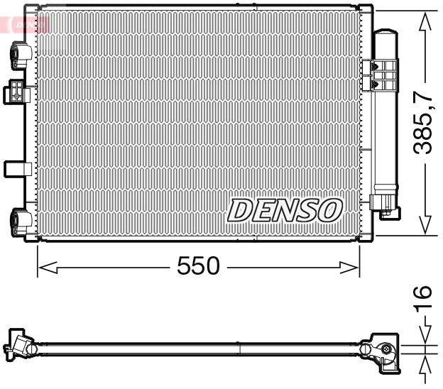DENSO DCN10044 Condenser, air conditioning
