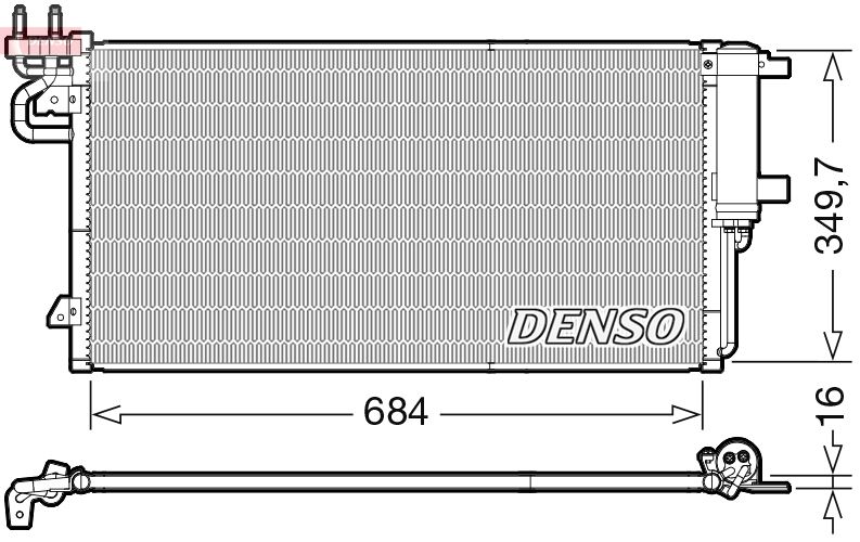 DENSO DCN10045 Condenser, air conditioning
