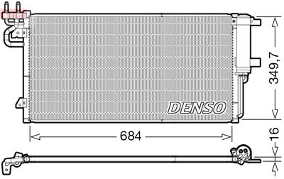Condenser, air conditioning DENSO DCN10045