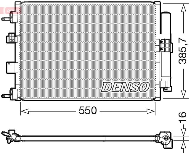 DENSO DCN10046 Condenser, air conditioning