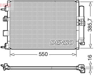 Condenser, air conditioning DENSO DCN10046