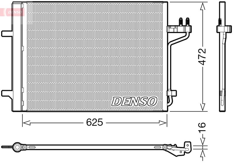 DENSO DCN10047 Condenser, air conditioning