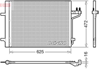 Condenser, air conditioning DENSO DCN10047