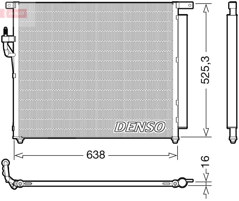 DENSO DCN10049 Condenser, air conditioning