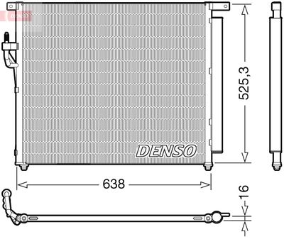 Condenser, air conditioning DENSO DCN10049