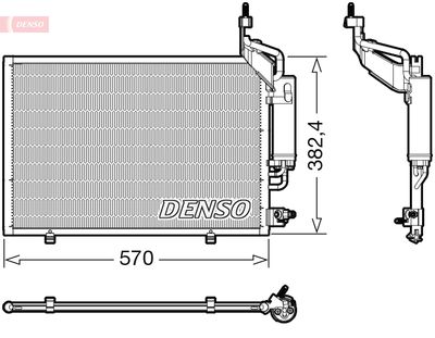 Condenser, air conditioning DENSO DCN10050